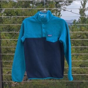 Patagonia Synchilla Teal and Navy